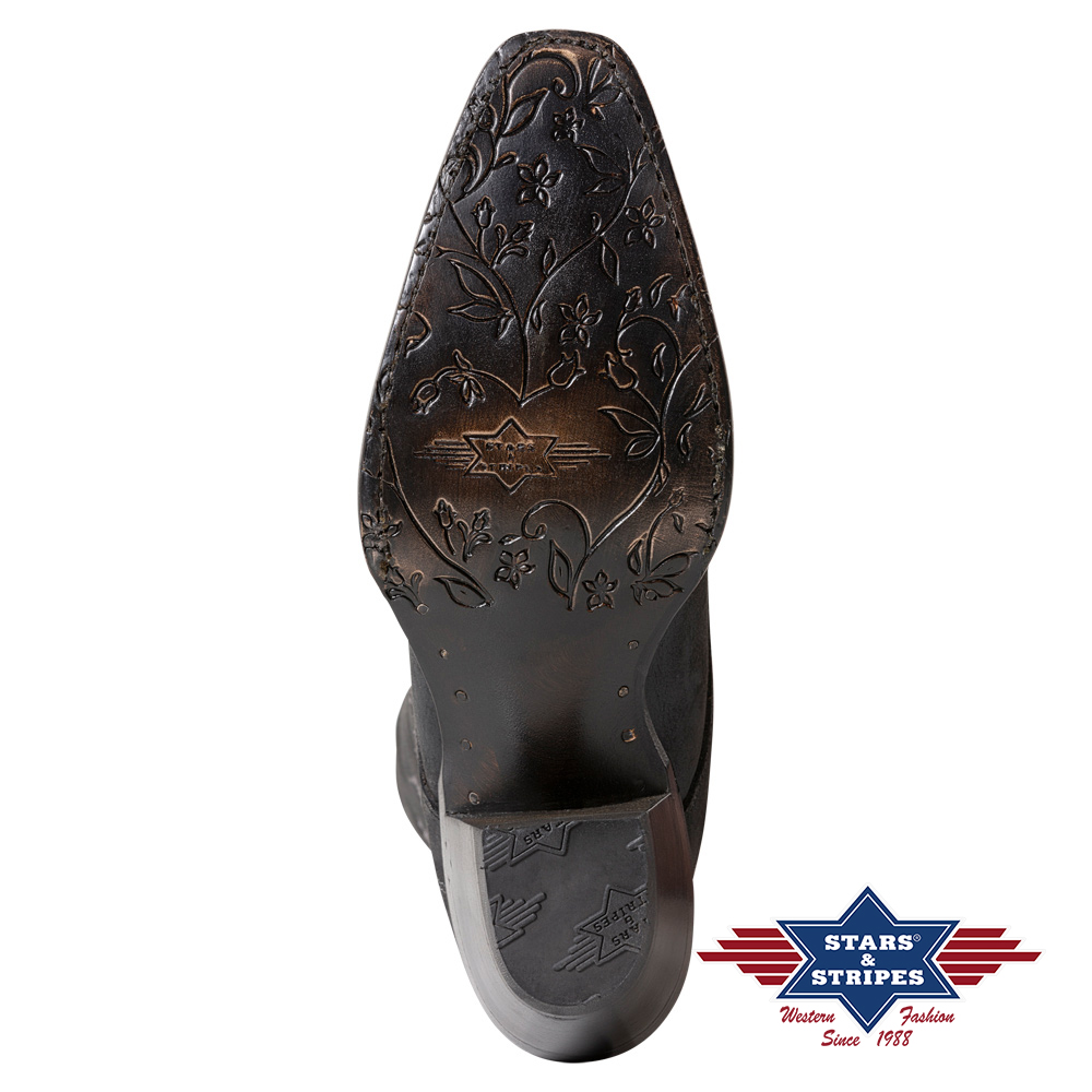 Cowboy boots line dance boots ROSIE BLACK