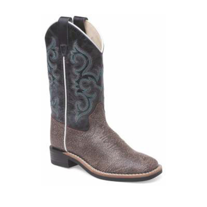 Cowboy boots for children BSC1926, brown-blue