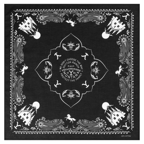 BANDANA-16 YELLOWSTONE - black
