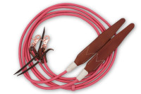 Western Nylonzügel mit brauner Lederklatsche und tauschbaren Snaps