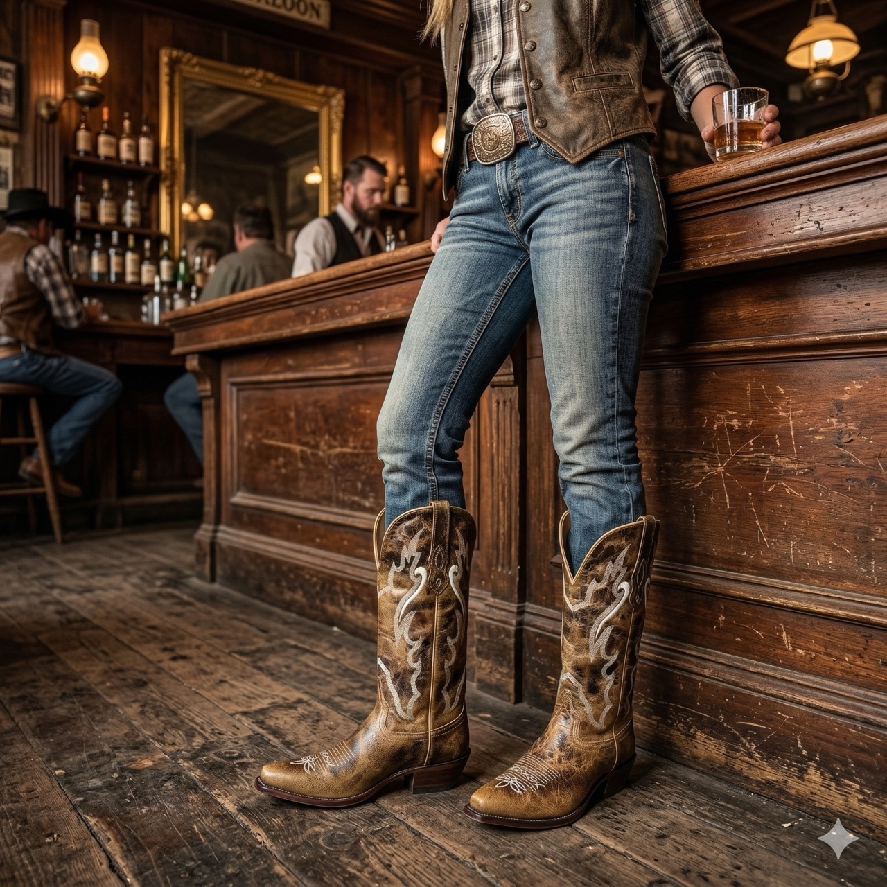 Westernstiefel Damen TS1549