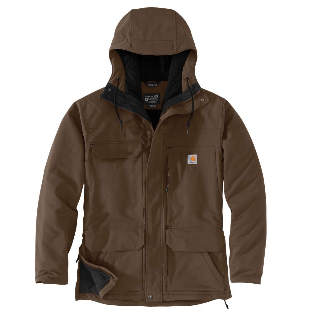 Insulated traditional coat with water-repellent finish and Wind Fighter technology