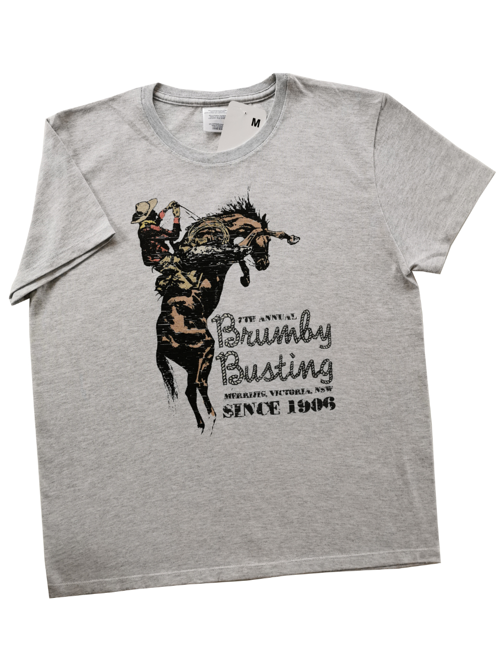 Damen T-Shirt "Brumby Busting", grau