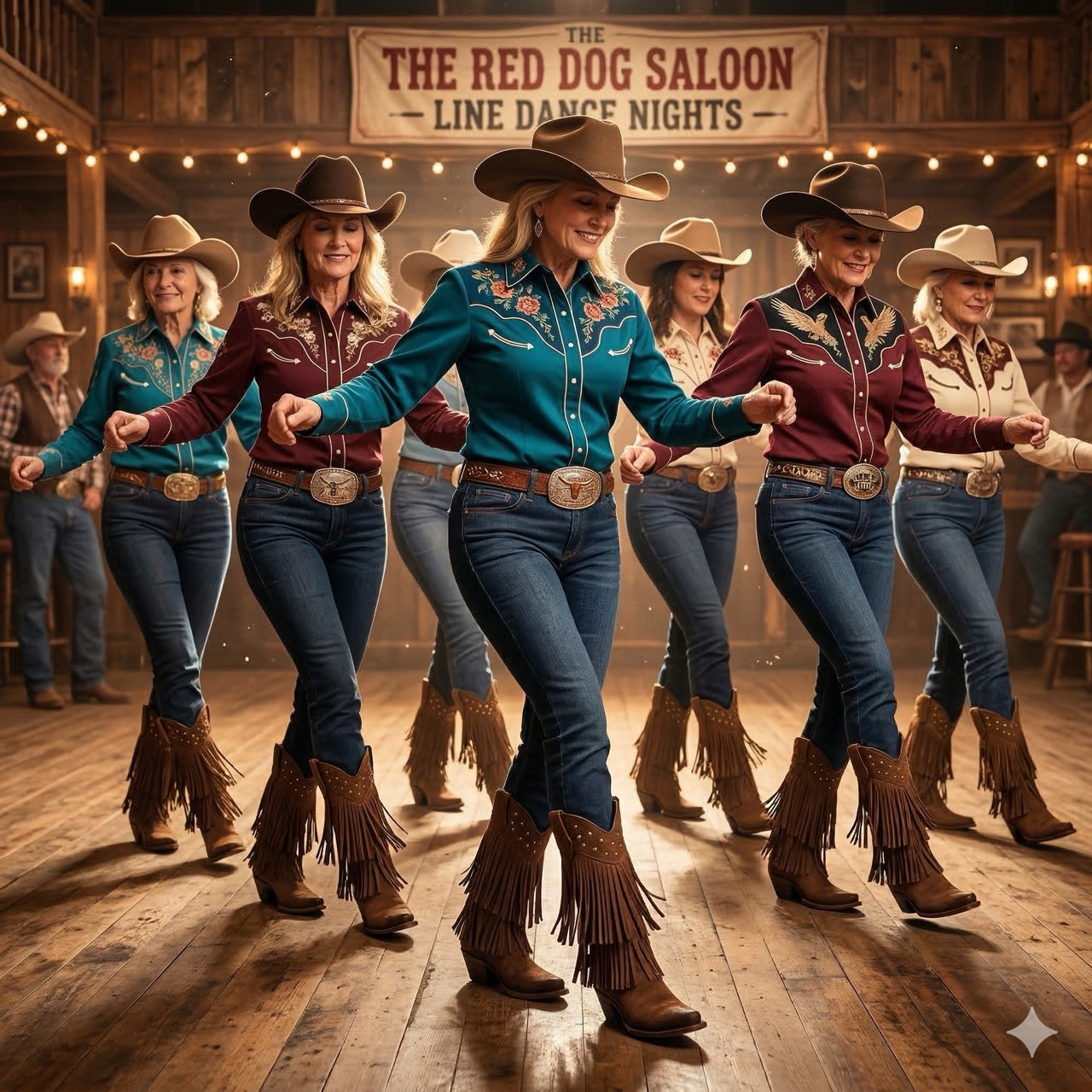 Dámské kovbojské boty s třásněmi LF1585E, choco