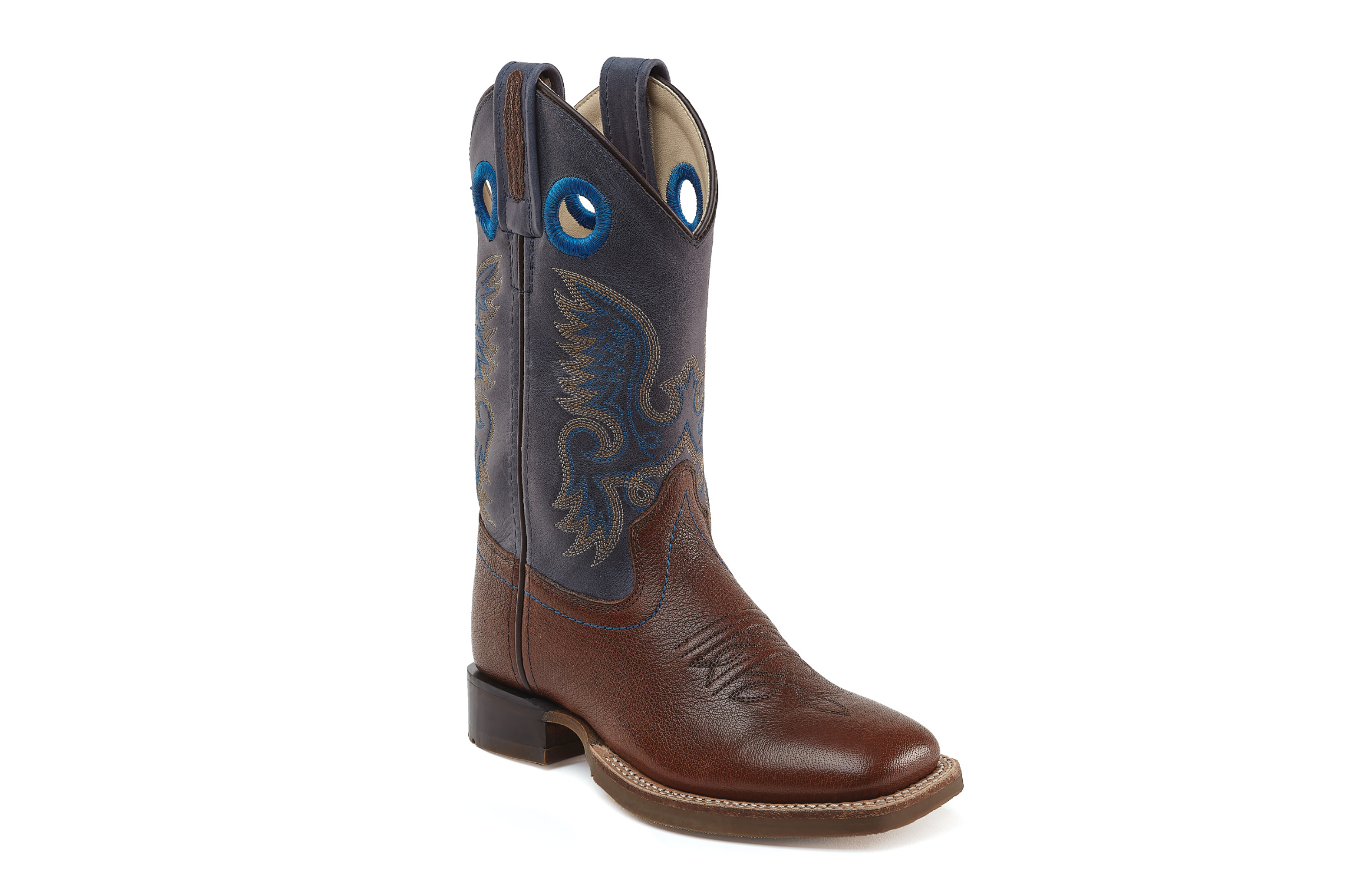 Western boots for children "San Angelo", brown/blue