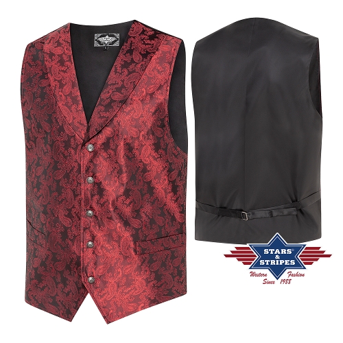 Old style vest KING red