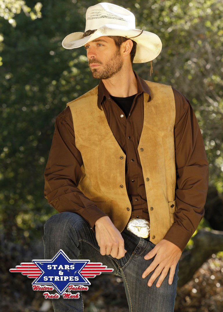 Western waistcoat ALABAMA BEIGE