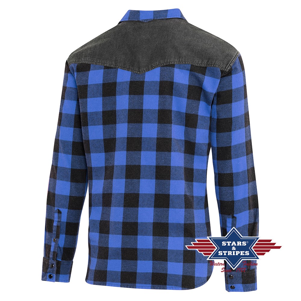 Western shirt LUMBERJACK blue , chequered