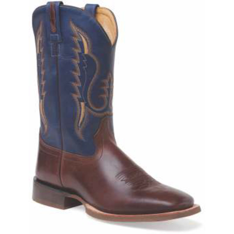 Cowboy boots men BSM1891, brown-blue