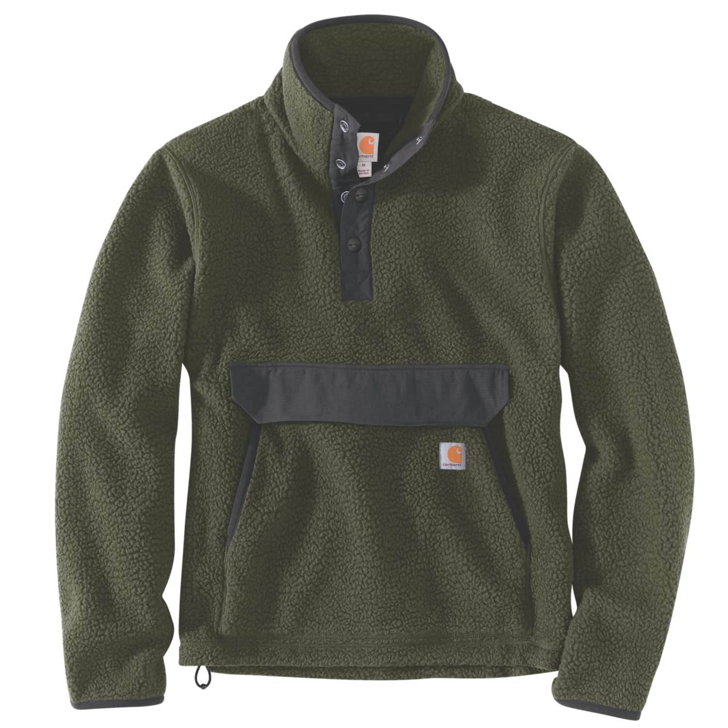 Sherpa-Fleece-Jacke mit Viertel-Reißverschluss