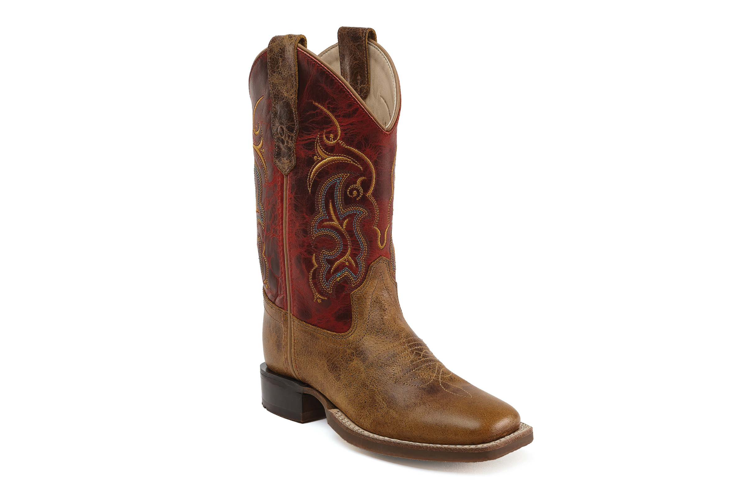 Cowboy boots for children "Gilman", brown/red