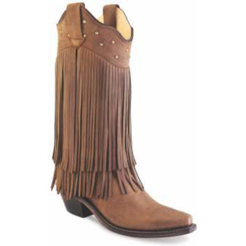 Cowboystiefel Damen mit Fransen LF1585E, choco