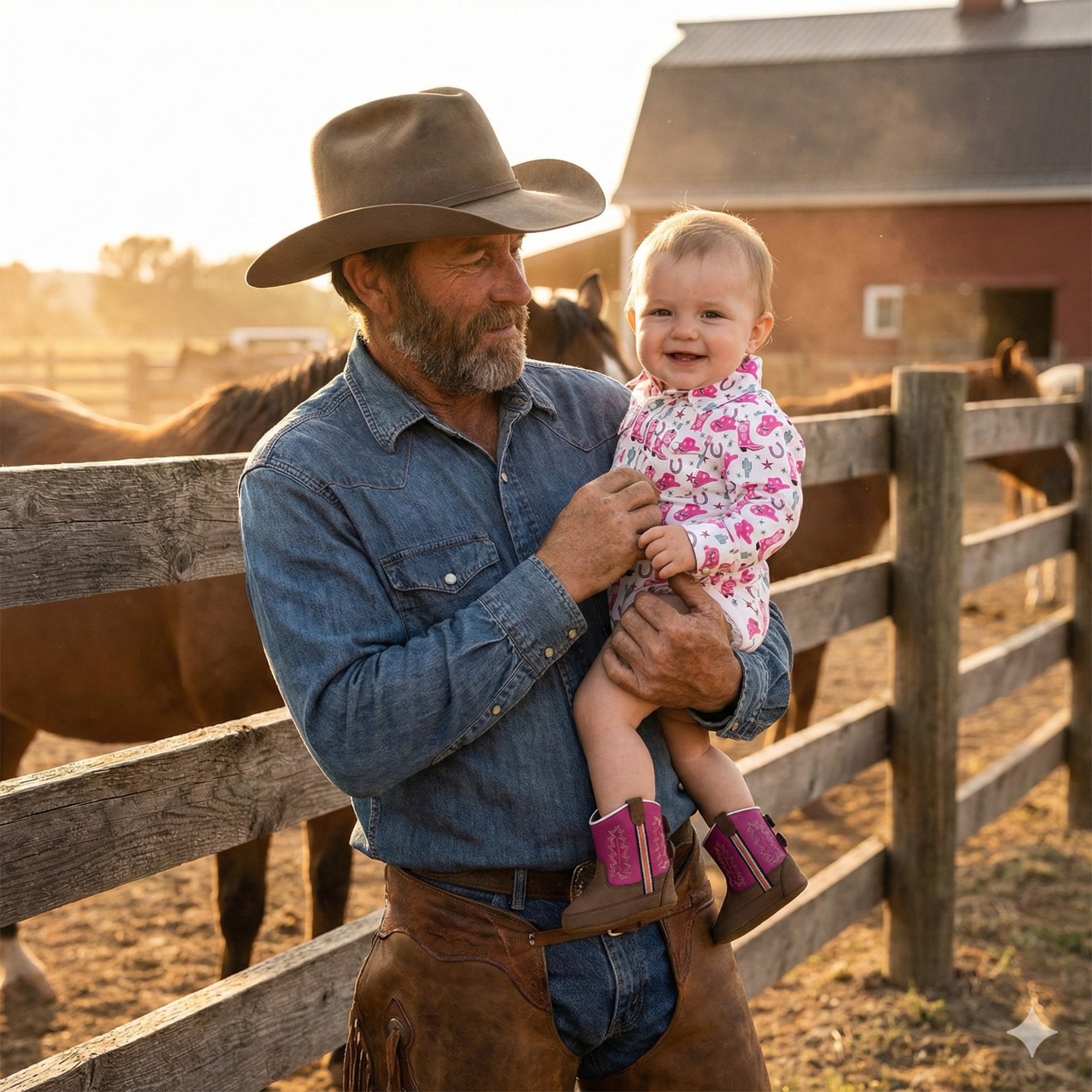 Cowboy boots for babies 10041, pink