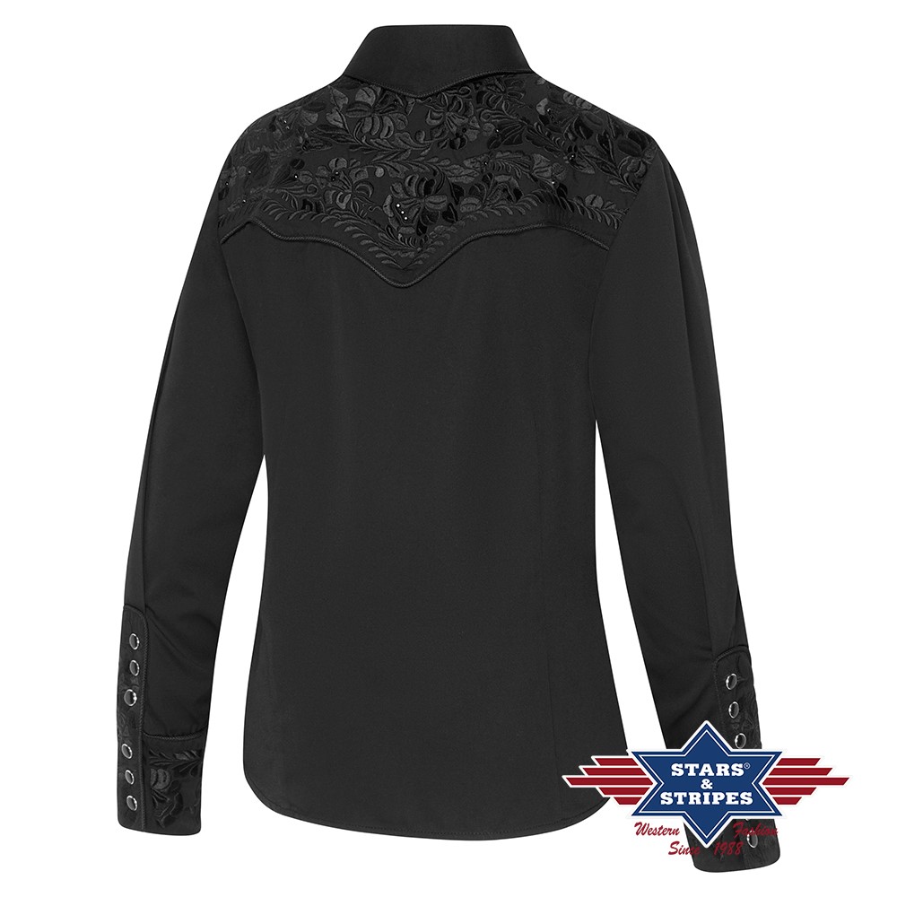 Western blouse RILEY, black