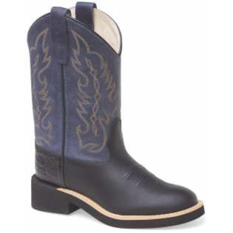 Cowboy boots for children 1618, black-blue