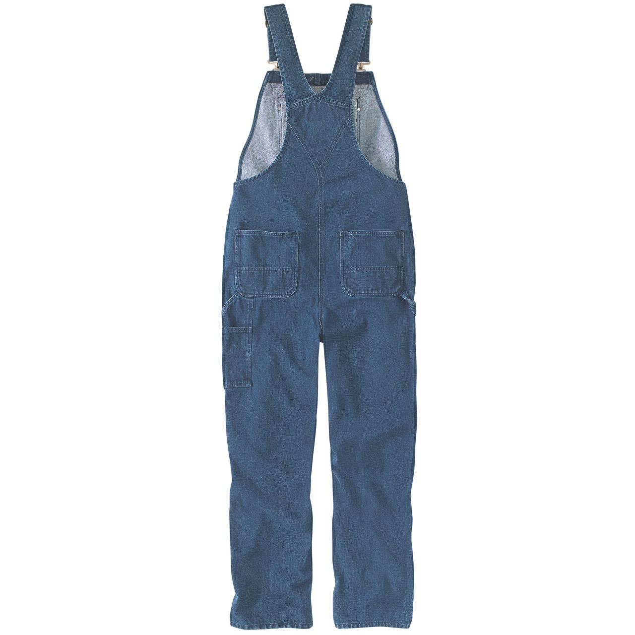 Loose fit denim dungarees