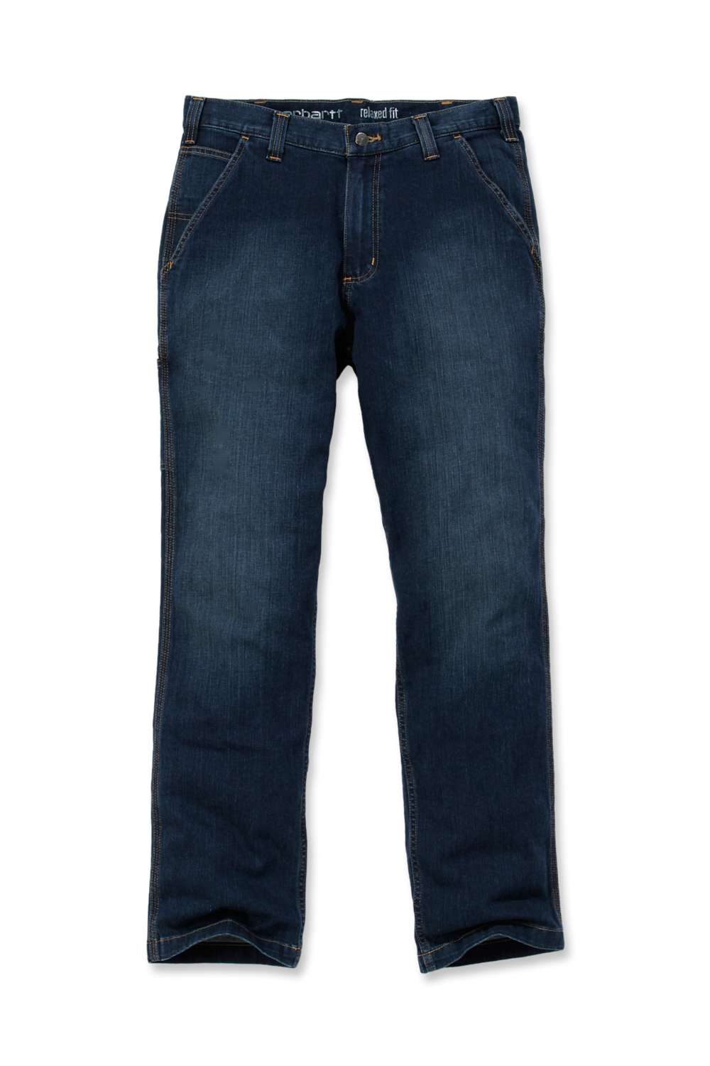 2-way stretch denim trousers for men with a straight cut