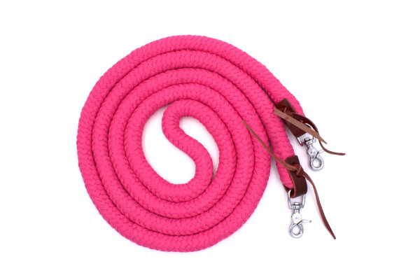 Baumwollzügel geschlossen, Länge 3,1 Meter, pink