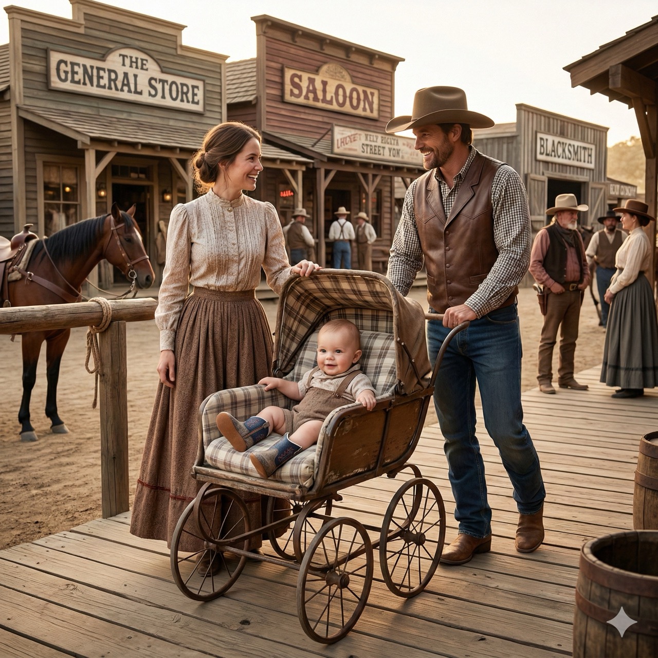 Cowboystiefel  für Babies 10052, blau
