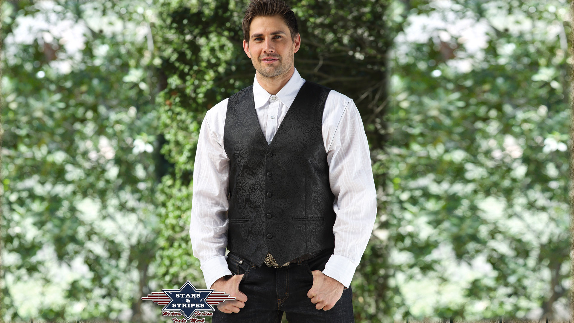 Western Jaquardweste LINCOLN