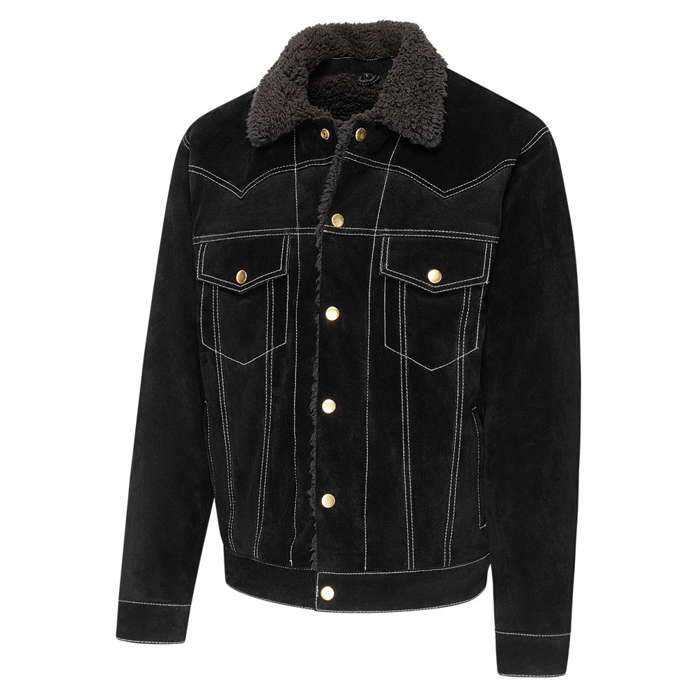 Western suede jacket HUNTER black