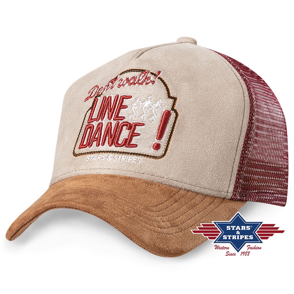 Western Trucker Cap Lince Dance bordeaux