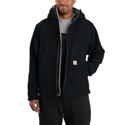 Hooded jacket with Sherpa lining, water-repellent finish and Wind Fighter technology