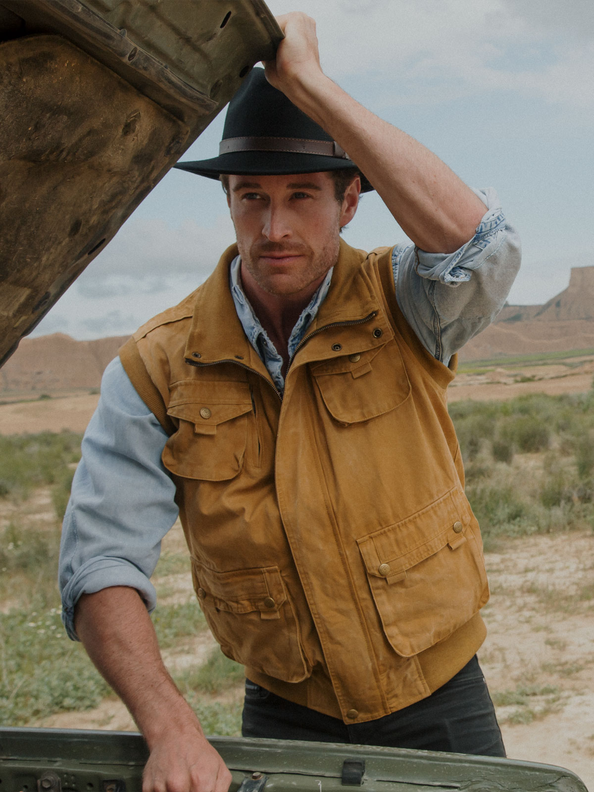 Canvas Weste Scippis Ribbon