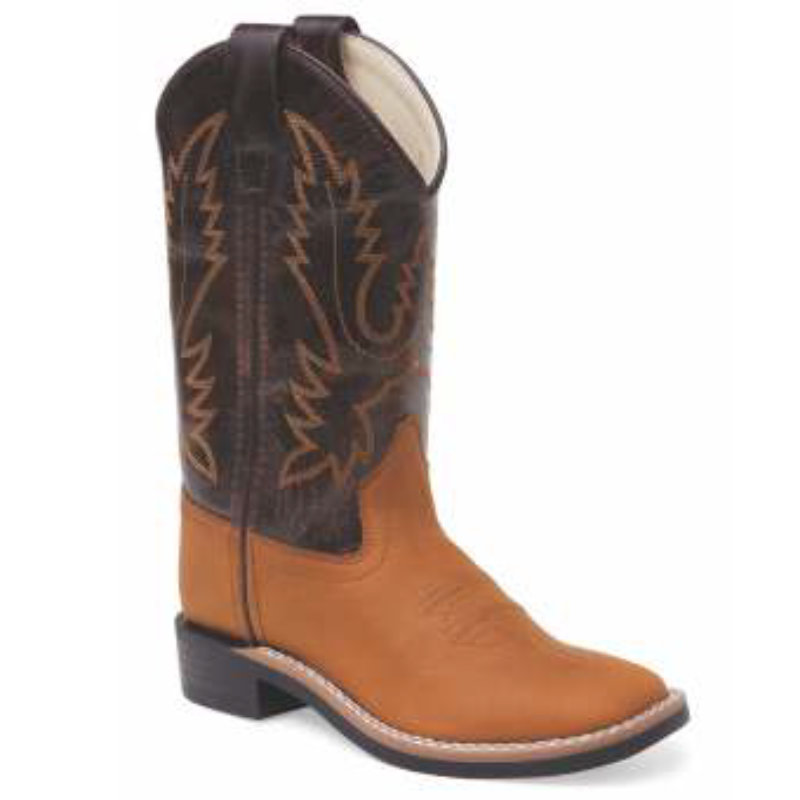 Cowboy boots for children BSC1927, cream-choco