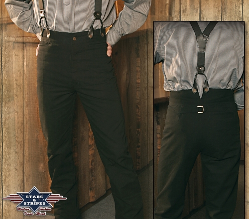 Old Style Western pants DILLON BLACK