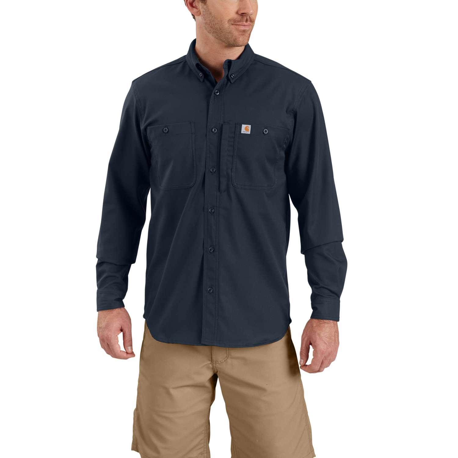 Men's shirt relaxed fit with long sleeves