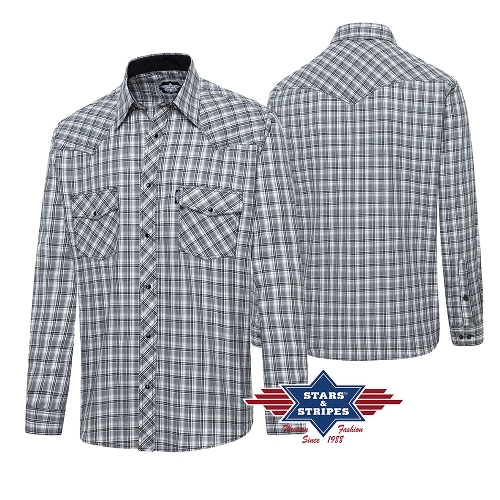 Western shirt OKLAHOMA, checkered