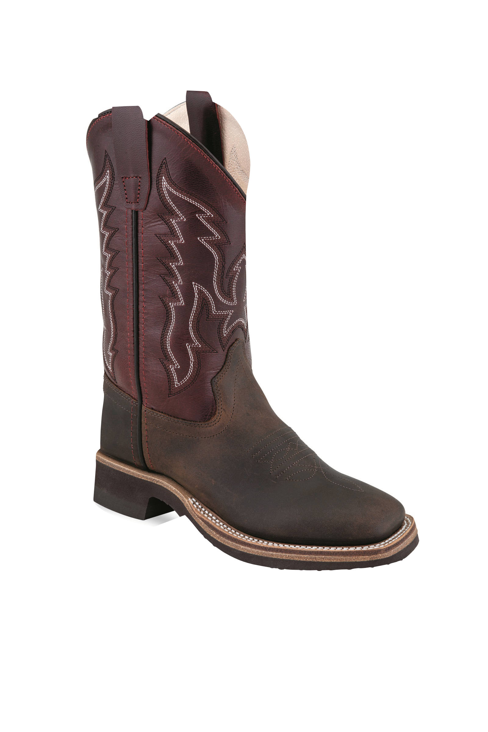 Cowboy boots for children BSC1889, red-brown