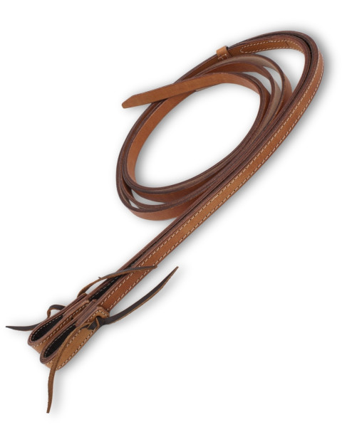 Split Reins Western reins, caramel brown, width 5/8, 16 mm, waterloop