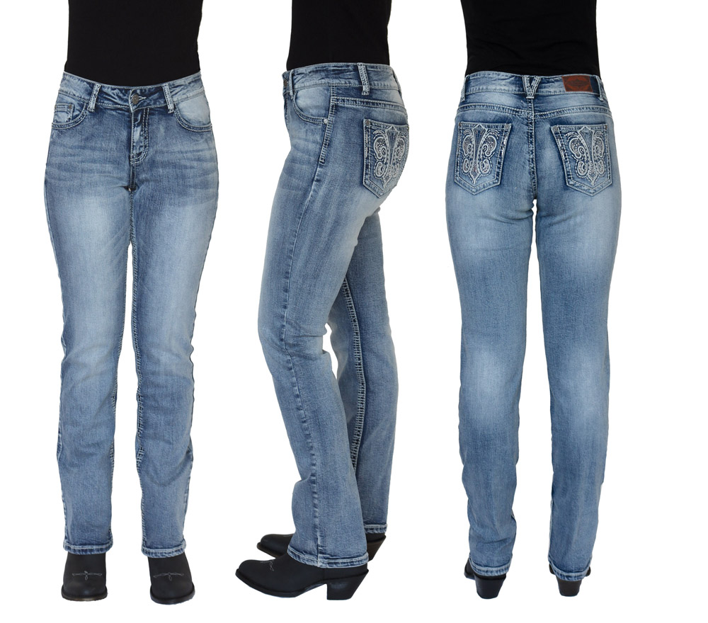 Westernjeans Bootcut-Jeans LEXI Damen Neues Modell