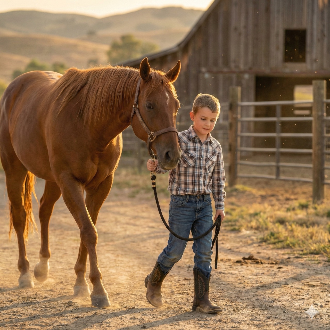 Cowboy boots for children 1606, black