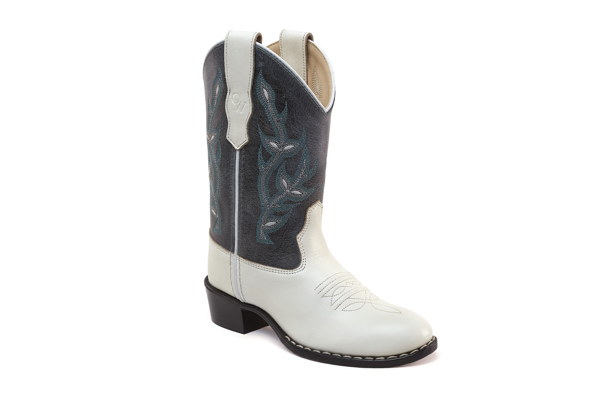 Cowboy boots for children 1162 Silver City, white/blue