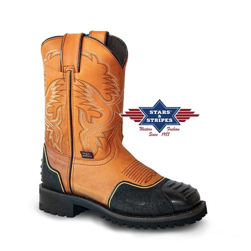 Western boots WB-64 men with steel toe cap