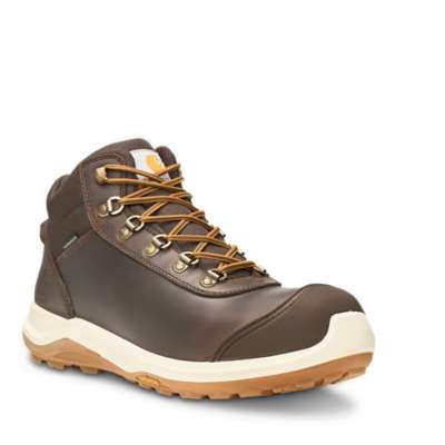 Waterproof S3 leather safety boot for men with aluminium toecap and comfortable sole