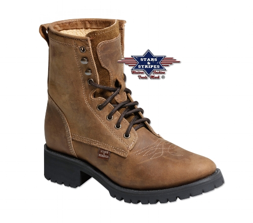 Outdoor boots ladies and men WB-34, brown