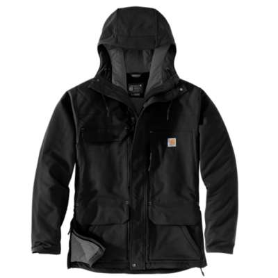 Insulated traditional coat with water-repellent finish and Wind Fighter technology