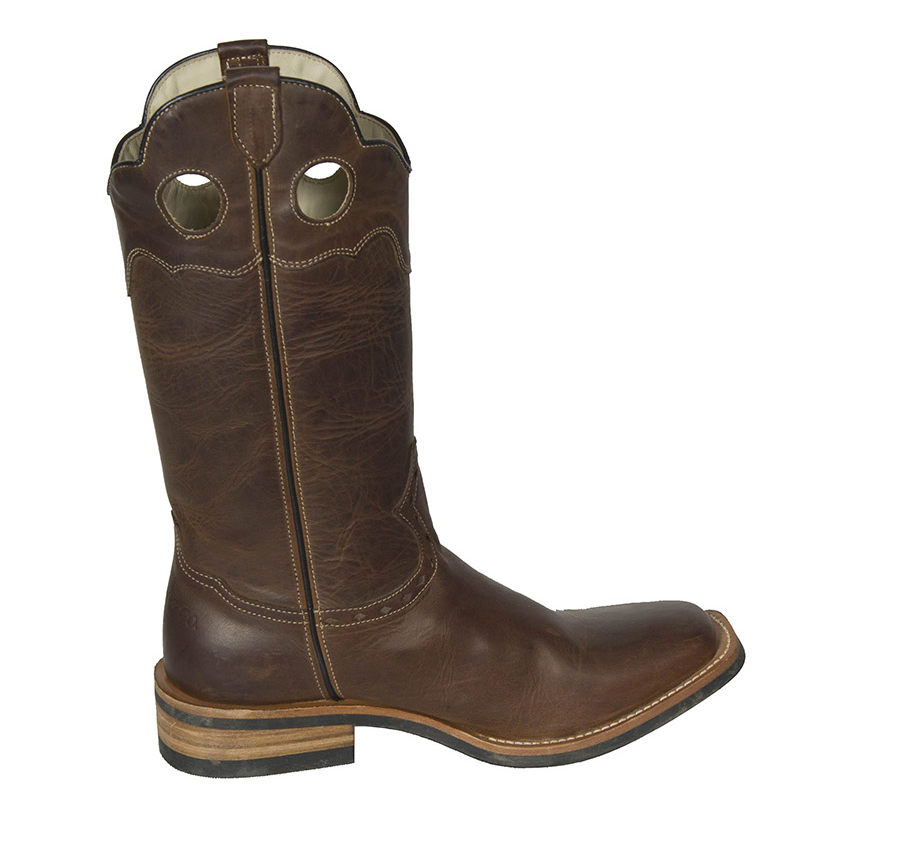 Cowboy boot MG451 in oiled calfskin, brown 