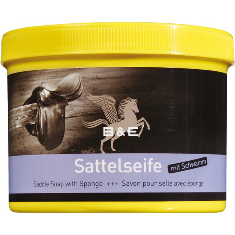 B&E Sattelseife mit Schwamm 500ml