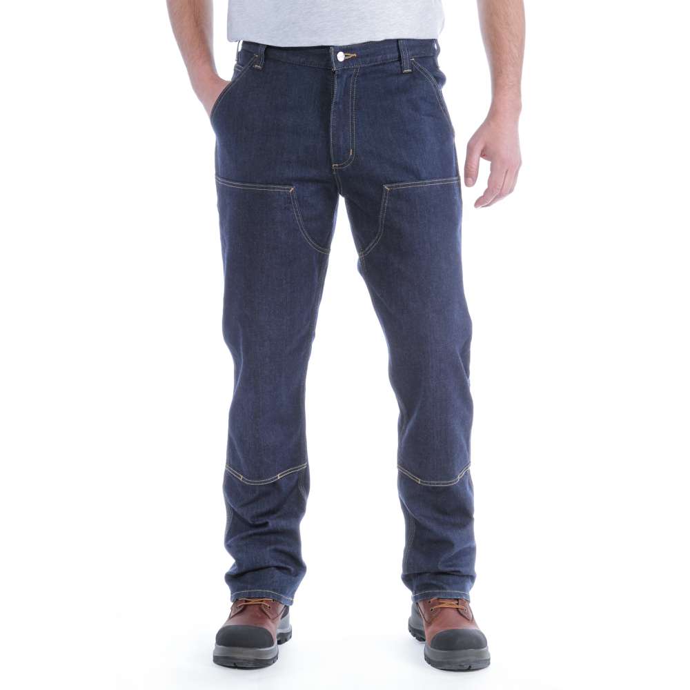 Jeans With Stretch And Reinforced Knee Area For Men