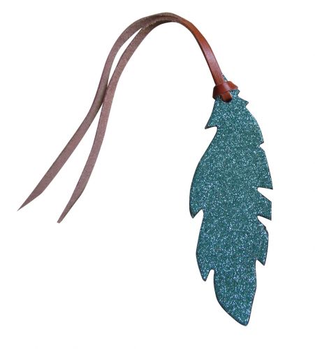 Leder-Feder Glitzer, Türkis, pink, lila