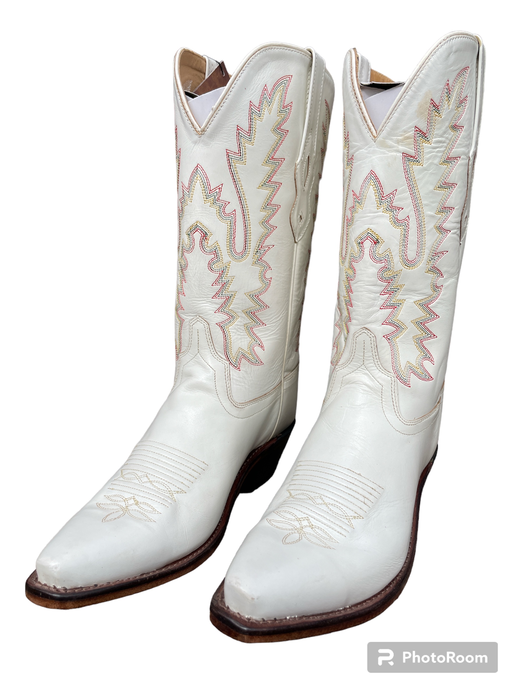 White cowboy boots ladies LF1521E, B-WARE