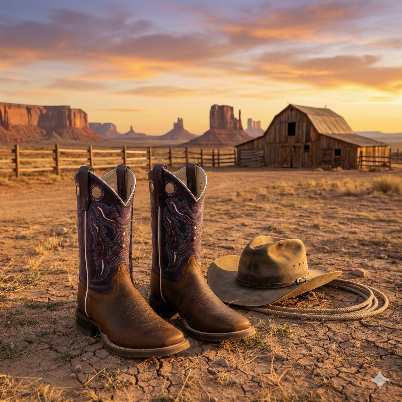 Cowboy boots for children BSC1805, purple-brown