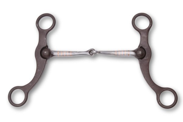 Výstavní kousek Snaffle Bit Shanks, jednoduchý kloub, 13,5 cm