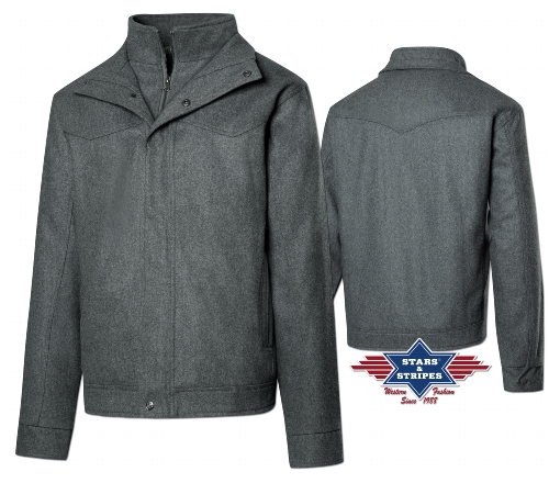 Wolljacke MONTREAL Herren, grau