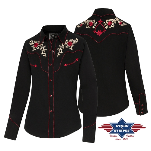 Western blouse SHARON black